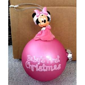  Disney First Christmas Minnie Mouse Ornament Baby 