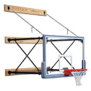  Gared Four Point Stationary Wall Mount Basketball Hoop 