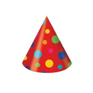  Birthday Stripes Adult sized Party Cone Hats Health 