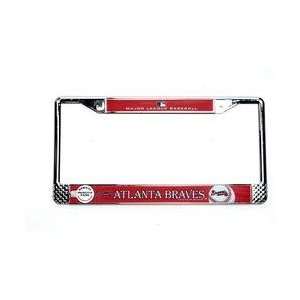Wincraft Atlanta Braves Metal License Plate Frame  Sports 