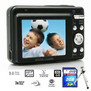  SVP DC936 Black 9MP Digital Camera with 3x Optical Zoom 