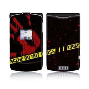 Crime Scene Design Protective Skin Decal Sticker for Motorola RAZR V3 
