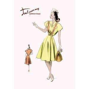  Vintage Art Spring Dress and Bag   08568 1