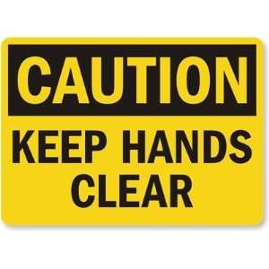  Caution Keep Hands Clear Magnetic Sign, 5 x 3.5 Office 