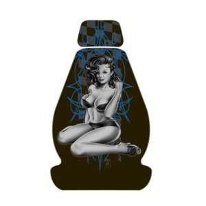  Pilot SC361 Blue Pinup Girl Low Back Seat Cover 