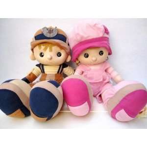  lovely pink yuppies lovers sweethearts plush dolls model 