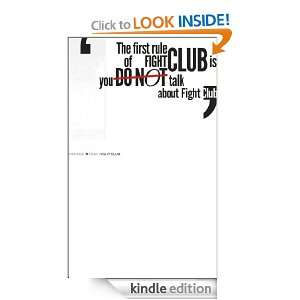 Fight Club Chuck Palahniuk  Kindle Store