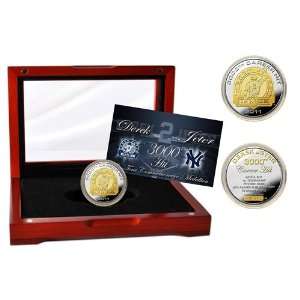  Derek Jeter 3000th Hit Commemorative Two Tone Coin Sports 