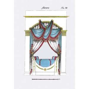  French Empire Alcove Bed No. 20 16X24 Giclee Paper