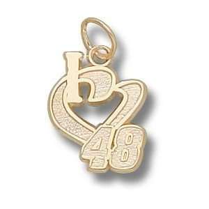  Driver Number I Heart 48 1/2 Charm/Pendant Sports 