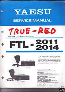 NEW Yaesu FTL 2011 FTL 2014 Service Manual book in English  