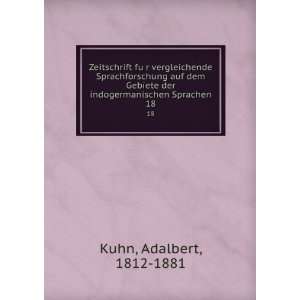   der indogermanischen Sprachen. 18 Adalbert, 1812 1881 Kuhn Books
