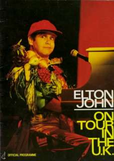 ELTON JOHN 1982 JUMP UP TOUR OF U.K. CONCERT PROGRAM  