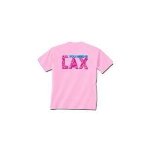  All You Need is Lax (Banner) Short Sleeve T Shirt Youth 