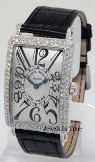 Mint Franck Muller Long Island midsize(unisex)in gold with diamonds 