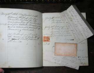 Old Farm Ledger+Diary 1842 1868 Sparta Livingston Co NY Antique 