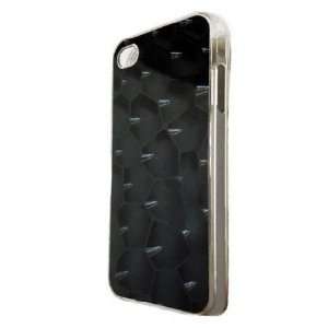   3D Polygon Hologram Luxury Ultra Thin Air Case Back Cover in Black