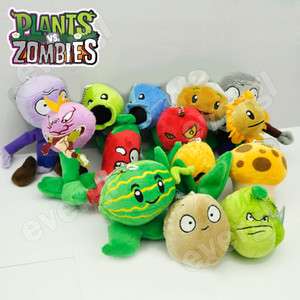 Plants VS Zombies Soft Plush Toy With Sucker A full set of 14  