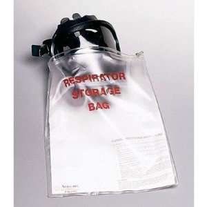  14X16 Clear Printed 10mil Respirator Storage Bag With 