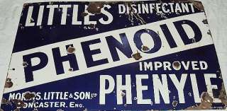 PHENOID PHENYLE Vintage Porcelain Enamel Sign c1940s  