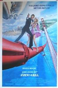   Condition James Bond A View To Kill Original Movie Poster  