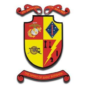 US Marine 1st Marine Division 5th Battalion 11th Marine Regiment Decal 