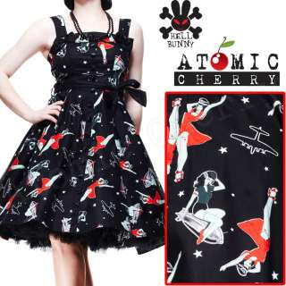 Hell Bunny Dolores 50s Rockabilly Dress Zombies Pin Up Tattoo Gothic 