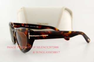 New Tom Ford Sunglasses TF 0123 123 KATRINE 52E HAVANA  