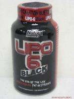 NUTREX LIPO 6 (LIPO6) BLACK DIET ENERGY PILLS 120 CAPS  