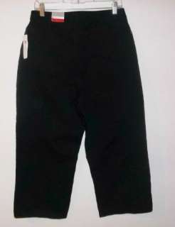 NWT Croft & Barrow denim Jeans sz 12 cropped capri black stretchy 