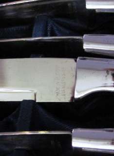 Set of 6 Vintage German Stainless Steel Steak Knives  