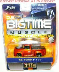  56 FORD F 100 TRUCK PICKUP BIGTIME MUSCLE DIECAST JADA 164 SCALE 