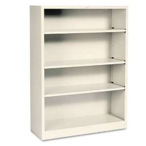   Bookcase, 4 Shelves, 34 1/2w x 12 5/8d x 47h, Putty Furniture & Decor