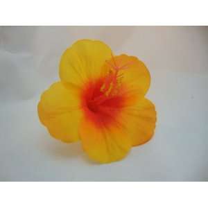  NEW Small Yellow Hibiscus Flower Hair Clip, Limited 