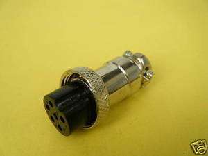 1pc 6 Pin Radio Power Vintage Microphone Connector,7005  