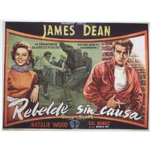  Rebel Without a Cause (1955) 27 x 40 Movie Poster Spanish 