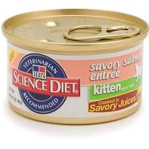  Hills Science Diet Savory Salmon Kitten Entrée, Case of 