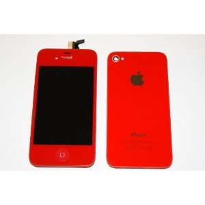 RED CDMA iPhone 4 4G Full Set + Tools Front Glass Digitizer +LCD 