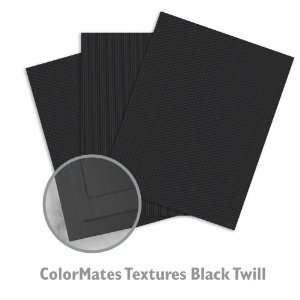   Textures Black Twill Cardstock   250/Package