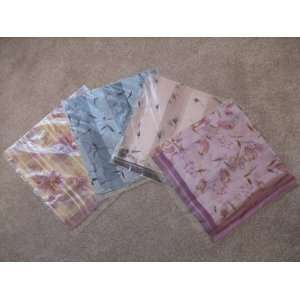  Lilac/Yellow Silk Handkerchief 