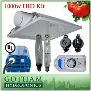1000W HPS MH 8 EXTRA LARGE AIR COOLED REFLECTOR DELUXE KIT BALLAST 