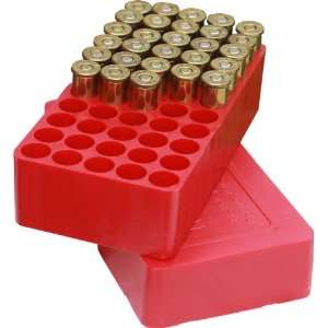 MTM 50 Round Slip Top Ammo Box 38/357 Cal (Red)  Sports 
