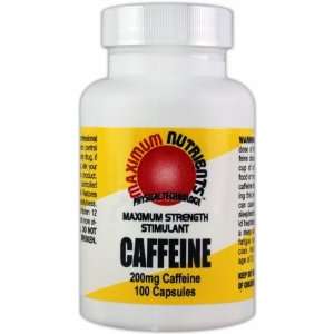  Maximum Nutrients Caffeine   100 Capsules Health 