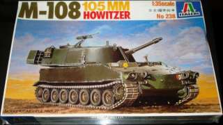 Italeri 135 M 108 105mm Howitzer #238  