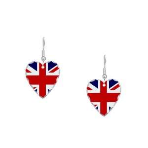    Earring Heart Charm British English Flag HD Artsmith Inc Jewelry