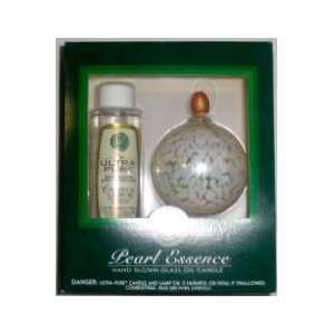  Pearl Essence Hand Blown Glass Oil Candle Set