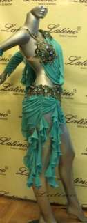 LATIN SALSA(BALLROOM) COMPETITION DRESS SIZE M (VL145D)  