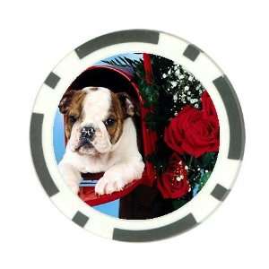  Cute valentine puppy Poker Chip Card Guard Great Gift Idea 