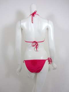 Vitamin A womens tie side ruffle trim bikini swimsuit $170 New  