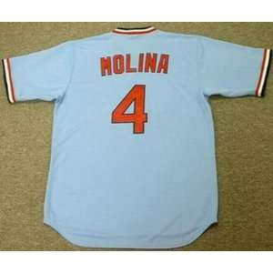 YADIER MOLINA St. Louis Cardinals 1980s Majestic Cooperstown 